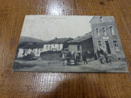 Cpa Rouvroy Torgny Grand'Rue Vers La France Attelage - Café  - Cachet Marophilie Militârische Uberwachingsstelle - Rouvroy