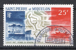 Réf 55 CL2 < -- SAINT PIERRE Et MIQUELON < Yvert PA N° 38 Ø < Oblitéré Ø Used - Oblitérés