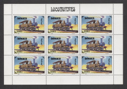 Mongolia - 1997 Railways Kleinbogen (6) MNH__(THB-1300) - Mongolie