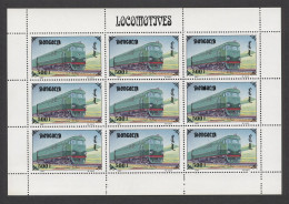 Mongolia - 1997 Railways Kleinbogen (8) MNH__(THB-1348) - Mongolie