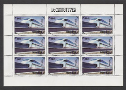 Mongolia - 1997 Railways Kleinbogen (9) MNH__(THB-1349) - Mongolie