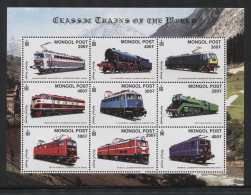 Mongolia - 2000 Railways Kleinbogen (2) MNH__(THB-3065) - Mongolie