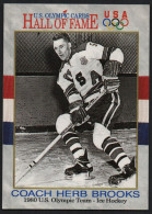 UNITED STATES - U.S. OLYMPIC CARDS HALL OF FAME - ICE HOCKEY - 1980 U.S. OLYMPIC TEAM - COACH HERB BROOKS - # 72 - Trading-Karten