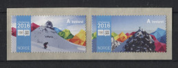 Norway - 2016 Winter Youth Olympic Games Lillehammer Self-adhesive Pair MNH__(TH-22461) - Ungebraucht