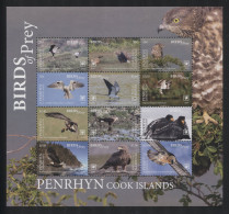 Penrhyn - 2018 Birds Of Prey Sheet MNH__(THB-5490) - Penrhyn