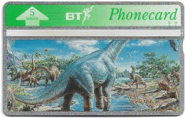 UK - BT - L&G - BTO-066 - Dinosaurs, Dinosaur Scene Puzzle 1/2, - 310K - 5Units, 5.000ex, Mint - BT Übersee