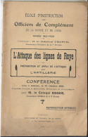 80 SOMME L' ATTAQUE DES LIGNES DE ROYE PREPARATION ET APPUI DE L'ATTAQUE PAR L' ARTILLERIE - Andere & Zonder Classificatie