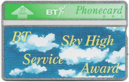 UK - BT - L&G - BTI-054 - BT Sky-High Service Award - 345D - 20U, 1993, 2.000ex, Mint - BT Emissions Internes