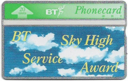 UK - BT - L&G - BTI-054 - BT Sky-High Service Award - 345D - 20U, 1993, 2.000ex, Mint - BT Emissioni Interne