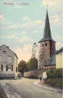 Belgique - Verlaine - L'église - Colorisé - Edit. E. Lemye - Animé - Colorisé - Carte Postale Ancienne - Hoei