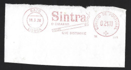 'Sintra' Brand Tobacco Cigarette. Banner On Sintra Tobacco, In 1970. The Cigarette That Distinguishes. Cigarro Sintra - Tobacco