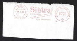 'Sintra' Brand Tobacco Cigarette. Banner On Sintra Tobacco, In 1970. The Cigarette That Distinguishes. Cigarro Sintra - Tabac & Cigarettes