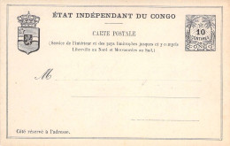 Congo Belge - Etat Indépendant Du Congo - Entier Postal  10 Centimes - Carte Postale Ancienne - Belgisch-Kongo