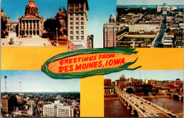 Greetings From Des Moines Iowa Multi View - Saluti Da.../ Gruss Aus...