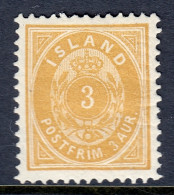 Iceland - Scott #21 - MH - Hinge Crease, Pencil On Reverse - SCV $145 - Unused Stamps