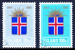 Iceland - Scott #408-409 - Used - SCV $7.05 - Usati