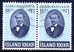 Iceland - Scott #434 - Used Pair - SCV $13.00 - Usados