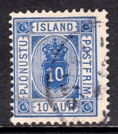 Iceland - Scott #O12 - Used - Thin - SCV $125 - Service