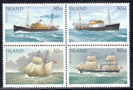 ICELAND — SCOTT 745 — 1991 SHIPS SE-TENANT SET — MNH — SCV $20 - Storia Postale