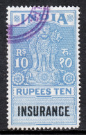 India - 10r Insurance Revenue - Barefoot 2012 #87 - CV £3.50 - Sonstige & Ohne Zuordnung