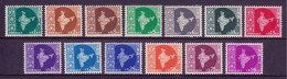 India - Scott #275//288 - Short Set Missing #280 - MH - SCV $28 - Nuovi