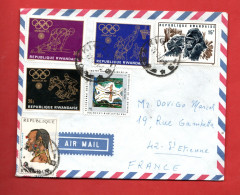 RWANDA - Lettera Per La Francia 1973 - Storia Postale