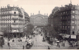 FRANCE - 75 - PARIS - La Gare Du Nord Et Le Boulevard Denain - Carte Postale Ancienne - Metropolitana, Stazioni