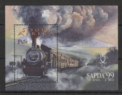 South Africa - 1999 Steam Locomotive 19D Block MNH__(TH-16149) - Blocks & Sheetlets