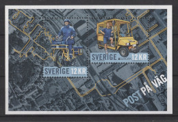 Sweden - 2013 Europe Postal Vehicles Block MNH__(TH-20654) - Blocks & Sheetlets