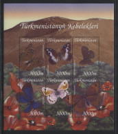Turkmenistan - 2002 Native Butterflies Kleinbogen (1) MNH__(THB-1143) - Turkmenistán