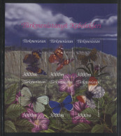 Turkmenistan - 2002 Native Butterflies Kleinbogen (2) MNH__(THB-1144) - Turkmenistan