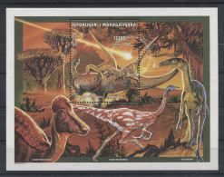 Zaire - 1998 Prehistoric Animals Block MNH__(TH-6526) - Ungebraucht