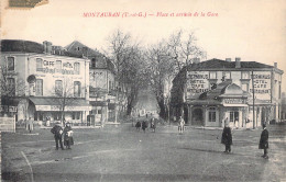 FRANCE - 82 - MONTAUBAN - Place Et Arrivée De La Gare - Carte Postale Ancienne - Montauban