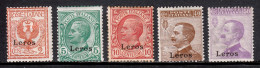 Italy (Lero)  - Scott #1//8 - Short Set - MH - See Description - SCV $25 - Ägäis (Lero)