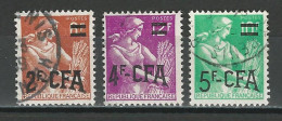 Réunion Yv. 331, 333, 333A, Mi 399, 401, 407 - Usati