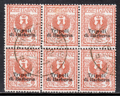 Italy (Offices In Tripoli)  - Scott #3 - Blk/6 - Used - See Desc. - SCV $18 - Other & Unclassified