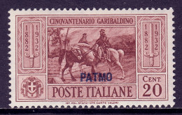 Italy (Patmo) - Scott #18 - MH - Gum Bump - SCV $18 - Egée (Patmo)