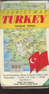 Tourist Map Turkey (Turquie/Türkei) Tourist Information, Places Of Interest, Historic Sites - National Map, 1:2 Million - Cartes/Atlas