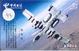 Avions Sur Telecarte La Chine (43) Flugzeuge Vliegtuig Aeroplani Airplane Aeroplanos ??? - Aviones