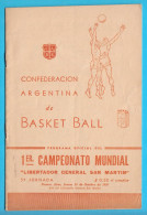 1950 FIBA World Basketball Championship (Argentina) Old Programme * Programm Programma Programa Pallacanestro Baloncesto - Boeken