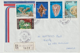 15689  FAAA  AEROPORT - TAHITI - RECOMMANDE - 1977 - Storia Postale