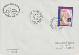 15694  VOILIER ANTARTICA - JEAN-LOUIS ETIENNE - PAPEETE - TAHITI - 1994 - Briefe U. Dokumente