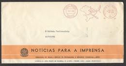 Portugal EMA Cachet Rouge Ambassade Du Brèsil Brasil Capital Brasília 1962 Brazil Embassy Meter Franking - Machines à Affranchir (EMA)