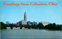 Greetings From Columbus Ohio Showing Skyline - Souvenir De...