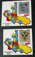 Poland Solidarność - Set Of 2 - Ziemia Sądecka / Województwo Częstochowskie - Solidarnosc Labels