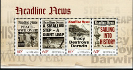 Australia ASC 3127 MS  2013 Headline News, Souvenir Sheet, MNH - Other & Unclassified