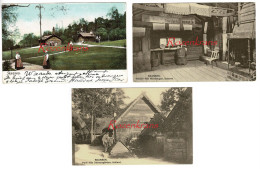 Lot 3 X CPA SKANSEN Sweden Sverige Suede Schweden Old Postcard CPA Animee Carte Postale - Sweden