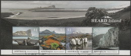 AUSTRALIA - USED 2017 $4.00 Heard Island Souvenir Sheet - Seals, Penguins - Used Stamps