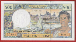 Polynésie Française / Tahiti - 500 FCFP - B.017 / 2013 / Signatures Barroux-Noyer-Besse - Neuf  / Jamais Circulé - Territorios Francés Del Pacífico (1992-...)