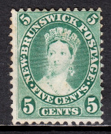 New Brunswick - Scott #8a - MNG - Perf Toning At Top - SCV $22 - Unused Stamps
